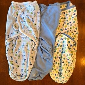 Lot of three (3) Summer Infant Swaddle Me Swaddles